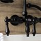 Kingston Brass AE19T0 3-3/8 Inch Wall Mount Tub Faucet with Hand Shower, Matte Black AE19T0 - alternate 3